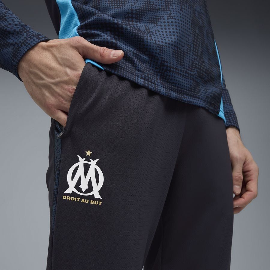 Marseille Training Trousers - New Navy/PUMA White - Men's-SoccerKits Hub | Buy Soccer Jerseys Online